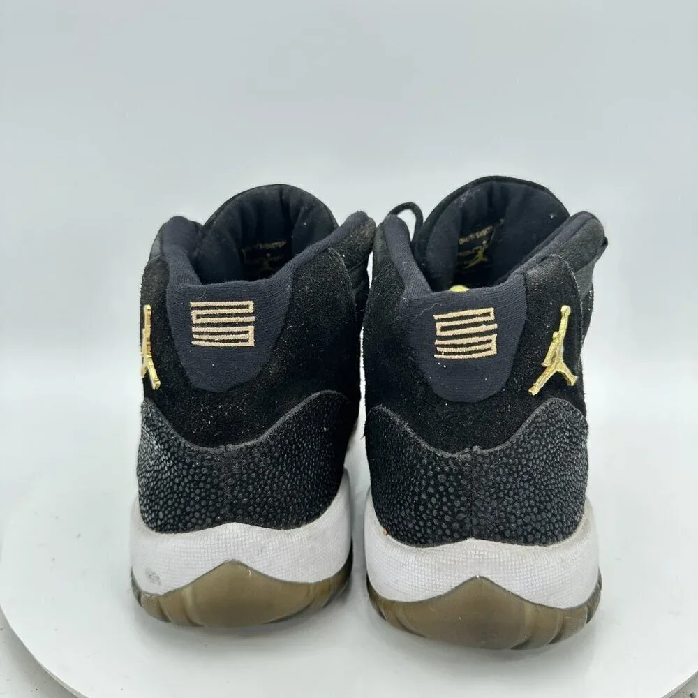 Nike Air Jordan 11 Heiress Youth Size 6Y Women 7.5 852625-030 Black White Shoes
